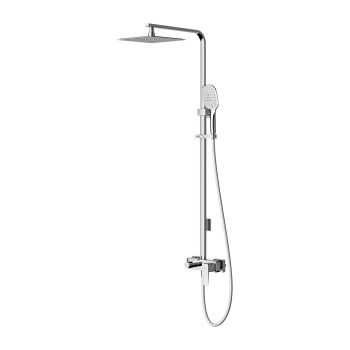 - OMNIRES PARMA system prysznicowy natynkowy, chrom połysk PM7444CR - PM7444CR - Łazienki Szydłowski