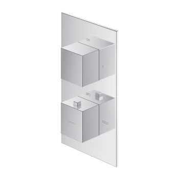 - OMNIRES FRESH element natynkowy termostatycznej baterii prysznicowo-wannowej podtynkowej, chrom połysk FR7136ROCR - FR7136ROCR - Łazienki Szydłowski
