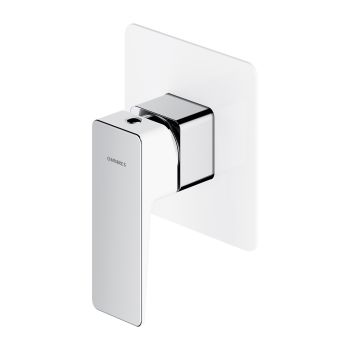 - OMNIRES PARMA bateria prysznicowa podtynkowa, chrom/biały połysk PM7445CRB - PM7445CRB - Łazienki Szydłowski