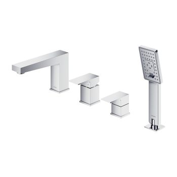 - OMNIRES FRESH bateria wannowa 4-otworowa, chrom połysk FR7132CR - FR7132CR - Łazienki Szydłowski