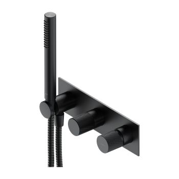 - OMNIRES CONTOUR bateria prysznicowo-wannowa podtynkowa z rączką prysznicową, antracyt szczotkowany CT80351AT - CT8035-1AT - Łazienki Szydłowski