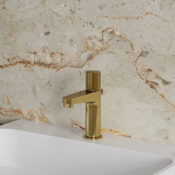  - OMNIRES CONTOUR bateria umywalkowa, złoty szczotkowany CT8010GLB - CT8010GLB - Łazienki Szydłowski