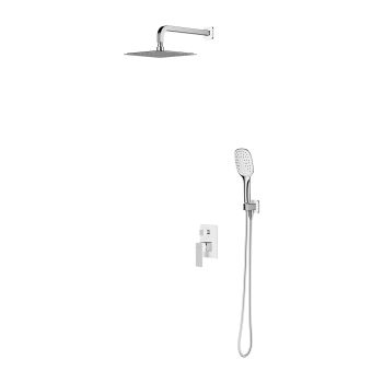 - OMNIRES PARMA system prysznicowy podtynkowy, chrom/biały połysk SYSPM16ACRB - SYSPM16ACRB - Łazienki Szydłowski