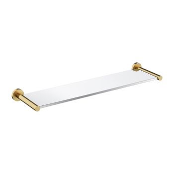 - OMNIRES MODERN PROJECT półka szklana, złoty szczotkowany MP60930GLB - MP60930GLB - Łazienki Szydłowski