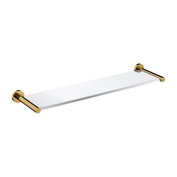 - OMNIRES MODERN PROJECT półka szklana, złoty połysk MP60930GL - MP60930GL - Łazienki Szydłowski