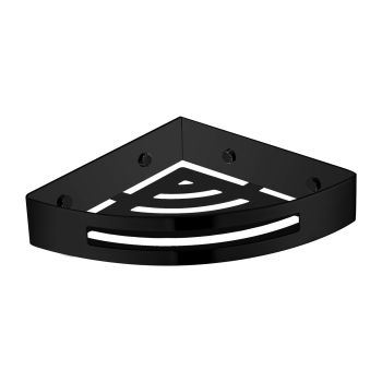 - OMNIRES UNI koszyk prysznicowy narożny, 21 x 21 x 5 cm, czarny mat UN10332BL - UN10332BL - Łazienki Szydłowski