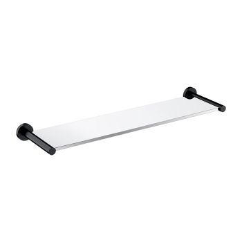 - OMNIRES MODERN PROJECT półka szklana, czarny mat MP60930BL - MP60930BL - Łazienki Szydłowski