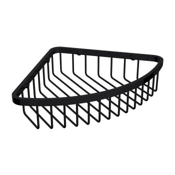 - OMNIRES UNI koszyk prysznicowy narożny, 20 x 20 x 5 cm, czarny mat UN10330BL - UN10330BL - Łazienki Szydłowski
