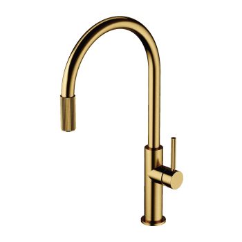  - OMNIRES SWITCH bateria kuchenna do podłączenia zestawu filtrującego, złoty szczotkowany SW9057GLB - SW9057GLB - Łazienki Szydłowski