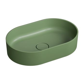  - OMNIRES OVO M+ umywalka nablatowa, 55 x 36 cm, olive mat OVOUNOL - OVOUNOL - Łazienki Szydłowski