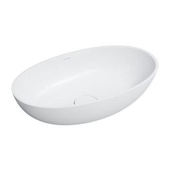  - OMNIRES SHELL M+ umywalka nablatowa, 60 x 35 cm, biały mat SHELLUNBM - SHELLUNBM - Łazienki Szydłowski