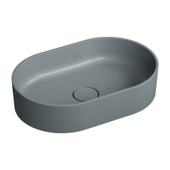  - OMNIRES OVO M+ umywalka nablatowa, 55 x 36 cm, ash grey mat OVOUNAG - OVOUNAG - Łazienki Szydłowski
