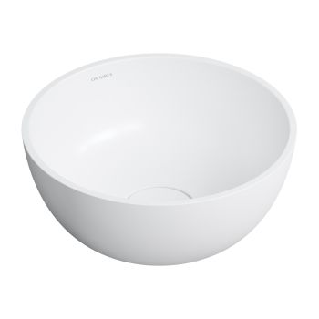  - OMNIRES SHELL M+ umywalka nablatowa, Ø35 cm, biały mat SHELL350UNBM - SHELL350UNBM - Łazienki Szydłowski