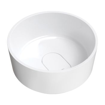 - OMNIRES CADENCE M+ umywalka nablatowa, ø42 cm, biały połysk CADENCER420BP - CADENCER420BP - Łazienki Szydłowski