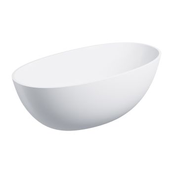  - OMNIRES SHELL M+ wanna wolnostojąca, 148 x 75 cm, biały mat SHELL148WWBM - SHELL148WWBM - Łazienki Szydłowski