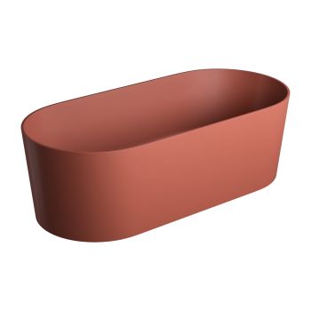  - OMNIRES OVO M+ wanna wolnostojąca, 160 x 75 cm, terracotta mat OVOWWTE - OVOWWTE - Łazienki Szydłowski