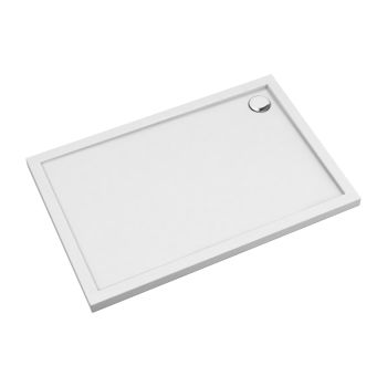 - OMNIRES MERTON akrylowy brodzik prysznicowy, 80 x 100 cm, biały połysk MERTON80-100-PBP - MERTON80-100-PBP - Łazienki Szydłowski