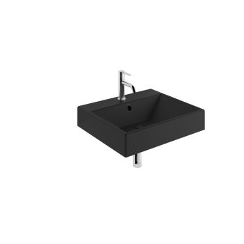  - KLUDI RESA umywalka ceramiczna 61 x 50 cm podwieszana, naszafkowa i nablatowa czarny mat 59WW6139 - 59WW6139 - Łazienki Szydłowski