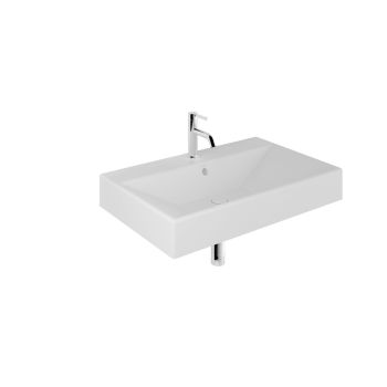  - KLUDI RESA umywalka ceramiczna 61 x 50 cm podwieszana, naszafkowa i nablatowa biały mat 59WW6153 - 59WW6153 - Łazienki Szydłowski
