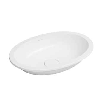  - OMNIRES SHELL M+ Umywalka podblatowa, 48 x 31 cm biały mat SHELL480UPBM - SHELL480UPBM - Łazienki Szydłowski