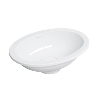- OMNIRES SHELL M+ Umywalka podblatowa, 38 x 25 cm biały połysk SHELL380UPBP - SHELL380UPBP - Łazienki Szydłowski