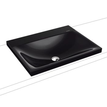  - KALDEWEI Silenio Umywalka 60 x 46 cm, wpuszczana w blat czarny z Perl-Effekt 903906313701 - 903906313701 - Łazienki Szydłowski