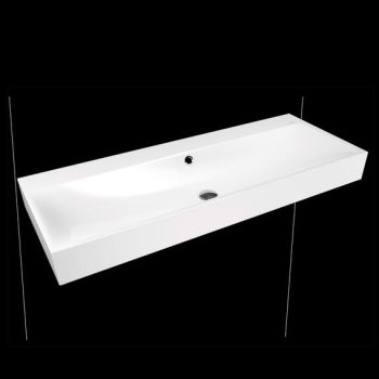 - KALDEWEI SILENIO umywalka ścienna 120 x 46 cm stal emaliowana kolor biały z Perl-Effekt 904506003001 - 904506003001 - Łazienki Szydłowski