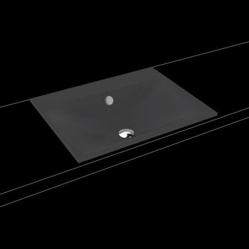 - KALDEWEI SILENIO umywalka wpuszczana w blat 60 x 46 cm stal emaliowana kolor czarny mat z Perl-Effekt 907706003676 - 907706003676 - Łazienki Szydłowski