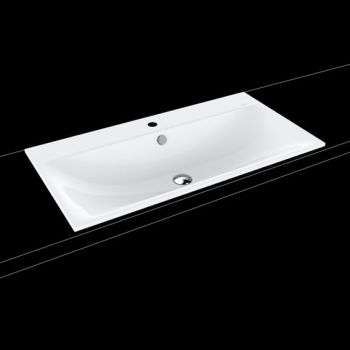 - KALDEWEI SILENIO umywalka wpuszczana w blat 90 x 46 cm stal emaliowana kolor biały z Perl-Effekt 907806313001 - 907806313001 - Łazienki Szydłowski