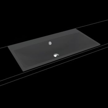 - KALDEWEI SILENIO umywalka wpuszczana w blat 90 x 46 cm stal emaliowana kolor czarny mat z Perl-Effekt 907806003676 - 907806003676 - Łazienki Szydłowski