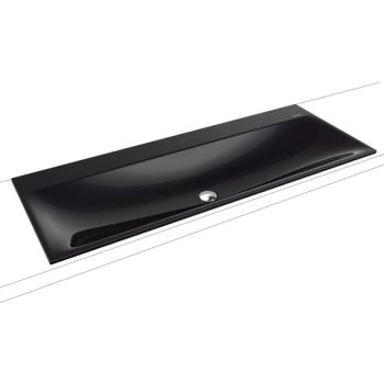 - KALDEWEI SILENIO umywalka wpuszczana w blat 120 x 46 cm stal emaliowana kolor czarny z Perl-Effekt 907906313701 - 907906313701 - Łazienki Szydłowski