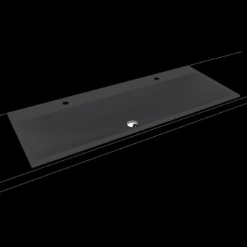 - KALDEWEI SILENIO umywalka podwójna wpuszczana w blat 120 x 46 cm stal emaliowana kolor czarny mat z Perl-Effekt 907906363676 - 907906363676 - Łazienki Szydłowski