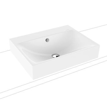 - KALDEWEI SILENIO umywalka nablatowa 60 x 46 cm stal emaliowana kolor biały z Perl-Effekt 904106003001 - 904106003001 - Łazienki Szydłowski