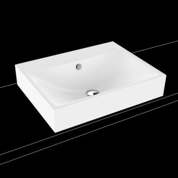  - KALDEWEI SILENIO umywalka nablatowa 60 x 46 cm stal emaliowana kolor biały mat z Perl-Effekt 904106003711 - 904106003711 - Łazienki Szydłowski