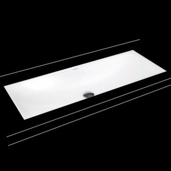  - KALDEWEI SILENIO umywalka podblatowa 93,4 x 39,1 cm stal emaliowana kolor biały mat z Perl-Effekt 906106313711 - 906106313711 - Łazienki Szydłowski