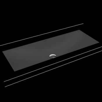 - KALDEWEI SILENIO umywalka podblatowa 93,4 x 39,1 cm stal emaliowana kolor czarny mat z Perl-Effekt 906106313701 - 906106313676 - Łazienki Szydłowski