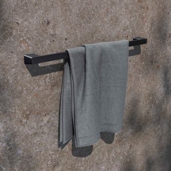  - KEUCO Aveno wieszak na ręcznik kąpielowy 80 cm czarny mat  14601370800 - 14601370800 - Łazienki Szydłowski