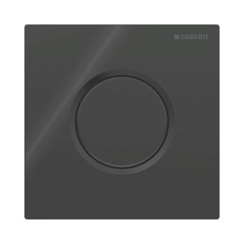  - GEBERIT typ 01 System spłukiwania pisuarów z pneumatycznym uruchamianiem spłukiwania, przycisk uruchamiający okrągły czarny / błyszczący 116011DW5 - 116.011.DW.5 - Łazienki Szydłowski
