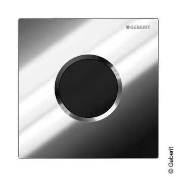 - GEBERIT typ 01 System spłukiwania pisuarów z elektronicznym uruchamianiem spłukiwania, zasilanie sieciowe, płyta przykrywająca, okrągła chrom / błyszczący 116021215 - 116.021.21.5 - Łazienki Szydłowski