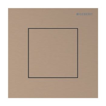 - GEBERIT typ 40 System spłukiwania pisuarów z pneumatycznym uruchamianiem spłukiwania, przycisk uruchamiający kwadratowy czerwone złoto / szczotkowany, z powłoką easy-to-clean 116217QB1 - 116.217.QB.1 - Łazienki Szydłowski