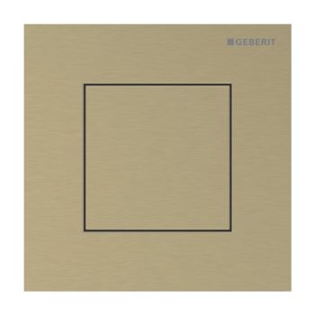  - GEBERIT typ 40 System spłukiwania pisuarów z pneumatycznym uruchamianiem spłukiwania, przycisk uruchamiający kwadratowy mosiądz / szczotkowany, z powłoką easy-to-clean 116217QF1 - 116.217.QF.1 - Łazienki Szydłowski