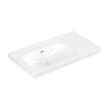 - Villeroy & Boch Skyla umywalka wiszaca z przelewem 80 x 46 cm biała 5A52L301 - 5A52L301 - Łazienki Szydłowski