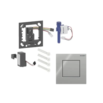 - GEBERIT typ 01 System spłukiwania pisuarów z pneumatycznym uruchamianiem spłukiwania, przycisk uruchamiający kwadratowy chrom / błyszczący 116064211 - 116.064.21.1 - Łazienki Szydłowski