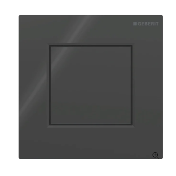  - GEBERIT typ 01 System spłukiwania pisuarów z pneumatycznym uruchamianiem spłukiwania, przycisk uruchamiający kwadratowy czarny / błyszczący 116064DW1 - 116.064.DW.1 - Łazienki Szydłowski