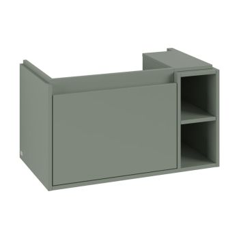 - Villeroy & Boch Skyla szafka pod umywalkę 77,2 cm z 1 szuflada z otwartą półką, kolor soft green C78800AF - C78800AF - Łazienki Szydłowski