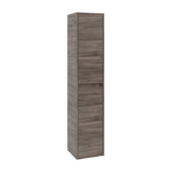 - Villeroy & Boch Skyla szafka wysoka 170 x 35 x 34,9 cm , 2 drzwi kolor stone oak C80101RK - C80101RK - Łazienki Szydłowski