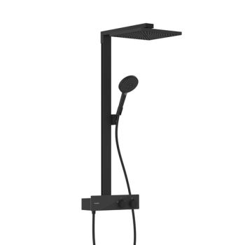 - HANSGROHE Raindance E system prysznicowy natynkowy z termostatem i deszczownicą czarny mat 27361670 - 27361670 - Łazienki Szydłowski