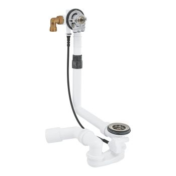  - GROHE-Talentofill Zestaw napełniający,odpływowy i przelewowy do wanien satin steel 28990MS0 - 28990MS0 - Łazienki Szydłowski