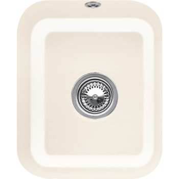 - VILLEROY & BOCH Cisterna 45 Zlewozmywak podblatowy 37 x 43,5 cm , kremowy połysk z Ceramic Plus 670401KR - 670401KR - Łazienki Szydłowski