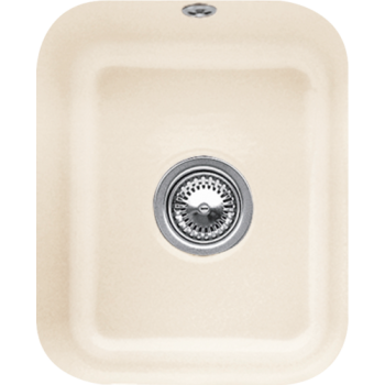 - VILLEROY&BOCH Cisterna 45 Zlewozmywak podblatowy 37 x 43,5 cm , ivory połysk z Ceramic Plus 670401FU - 670401FU - Łazienki Szydłowski